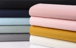Bekleidungsstoff Baumwollstoff Flanell dünn uni hellblau 1,42m Breite