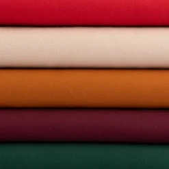 Bekleidungsstoff Baumwollstoff Flanell dünn uni cognacbraun 1,42m Breite