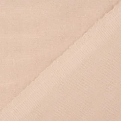 Bekleidungsstoff Baumwollstoff Flanell dünn uni beige 1,42m Breite