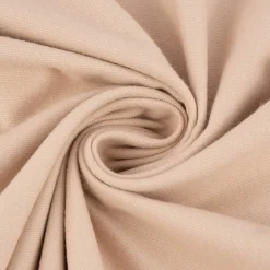 Bekleidungsstoff Baumwollstoff Flanell dünn uni beige 1,42m Breite