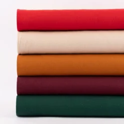 Bekleidungsstoff Baumwollstoff Flanell dünn uni dunkelgrün 1,42m Breite