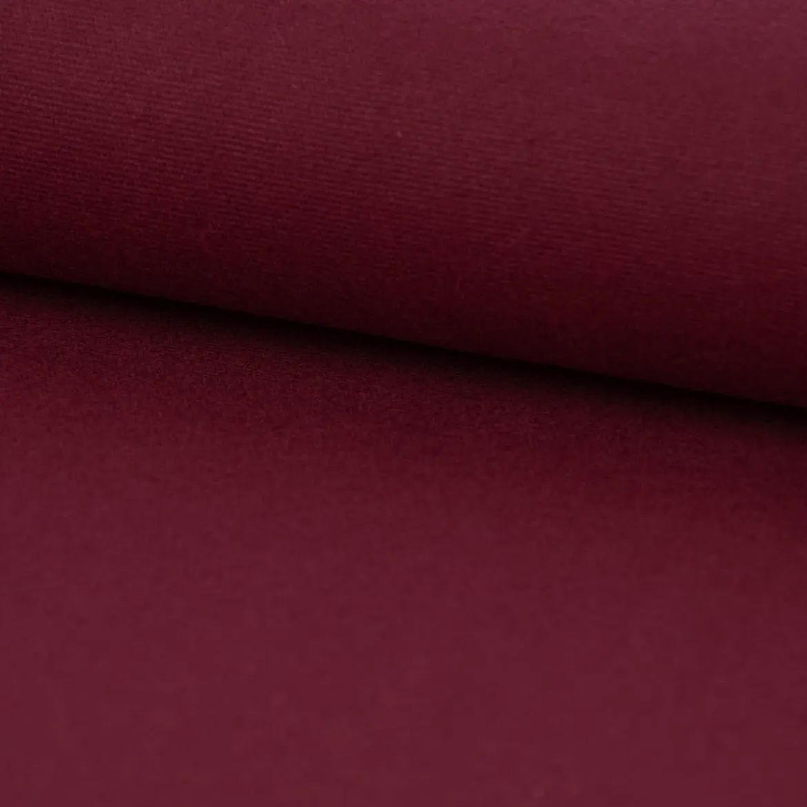 Bekleidungsstoff Baumwollstoff Flanell dünn uni aubergine 1,42m Breite
