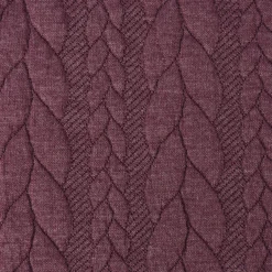 Bekleidungsstoff Cably Zopfmuster einfarbig lila 1,5m Breite