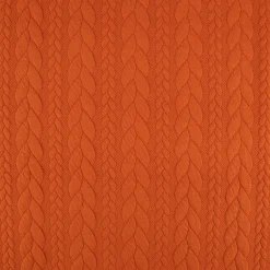 Bekleidungsstoff Cably Zopfmuster einfarbig kürbis orange 1,5m Breite