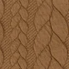 Bekleidungsstoff Cably Zopfmuster Strickstoff Meterware einfarbig camel 1,5m Breite