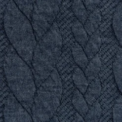 Bekleidungsstoff Cably Zopfmuster Strickstoff Meterware einfarbig anthrazit 1,50m Breite