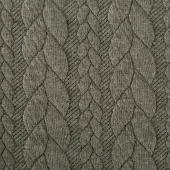 Bekleidungsstoff Cably Zopfmuster Meterware einfarbig grün 1,50m Breite