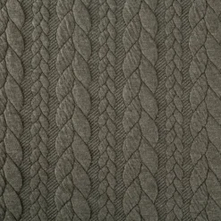 Bekleidungsstoff Cably Zopfmuster Meterware einfarbig grün 1,50m Breite