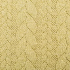 Bekleidungsstoff Cably Zopfmuster einfarbig grün 1,4m Breite