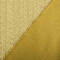 Bekleidungsstoff Cably Zopfmuster einfarbig grün 1,4m Breite