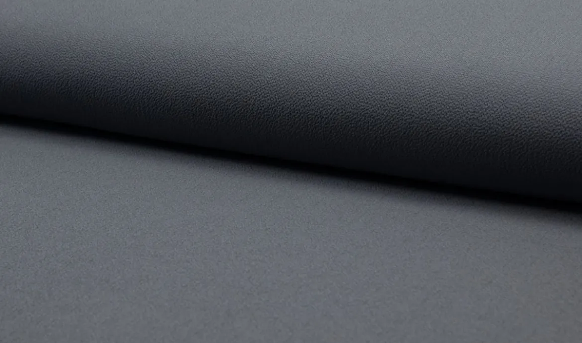 Bekleidungsstoff Crepe Stretch einfarbig grau