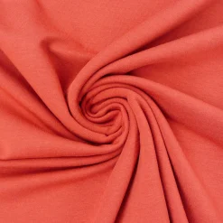 Bekleidungsstoff elastisch Modal einfarbig rost rot