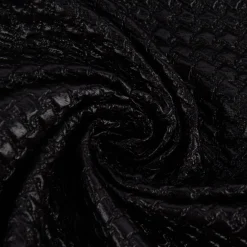 Bekleidungsstoff Faschingsstoff Steppstoff Rechtecke klein schwarz weiß 1,35m Breite