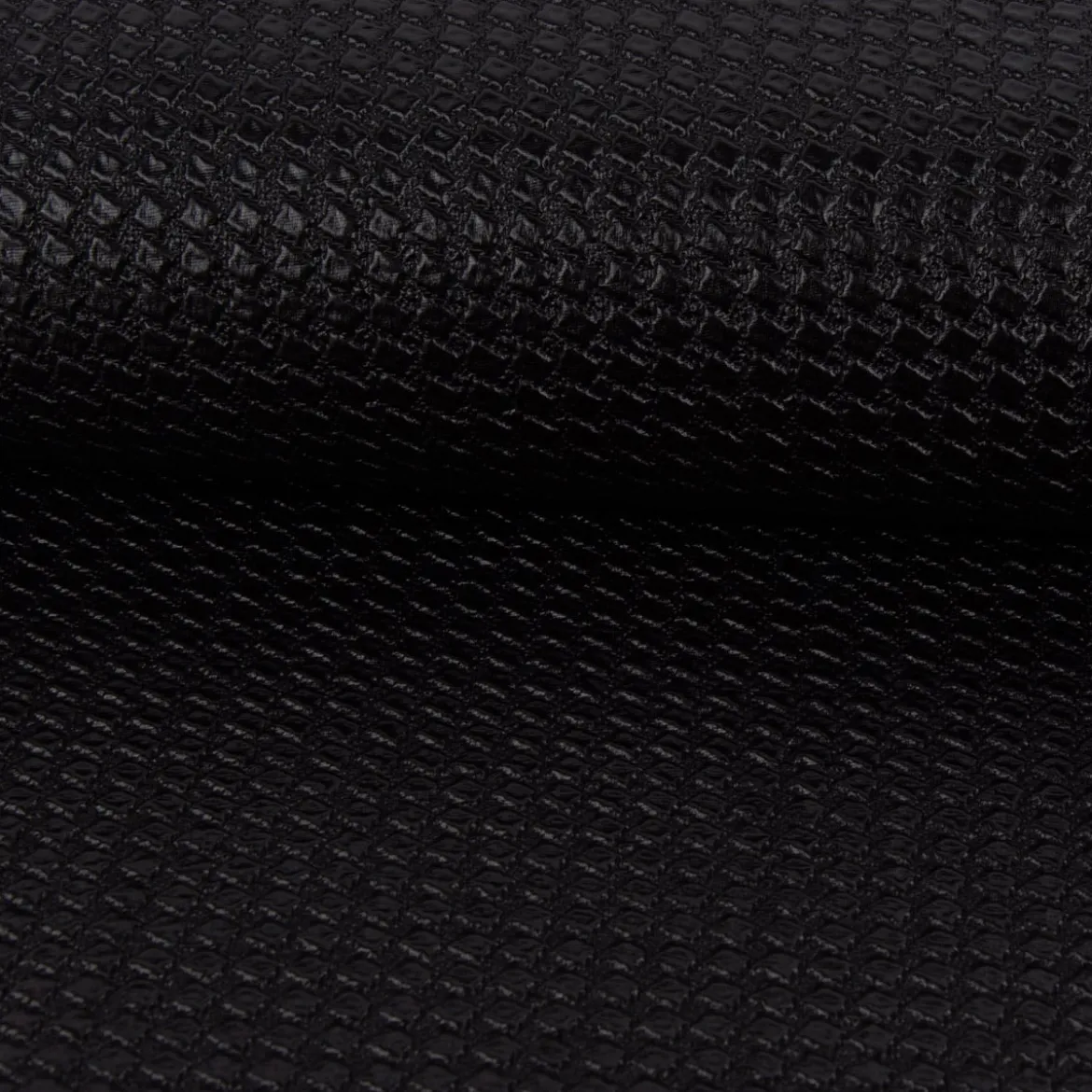 Bekleidungsstoff Faschingsstoff Steppstoff Rechtecke klein schwarz weiß 1,35m Breite