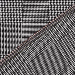 Bekleidungsstoff Hosenstoff Prince de Galles Karo schwarz weiß 1,40m Breite