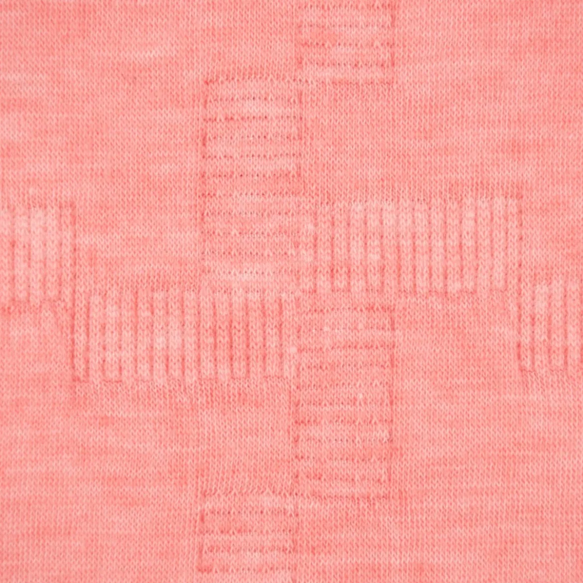 Bekleidungsstoff Jacquard Sweat Relief geometrisch pink meliert 1,55m Breite