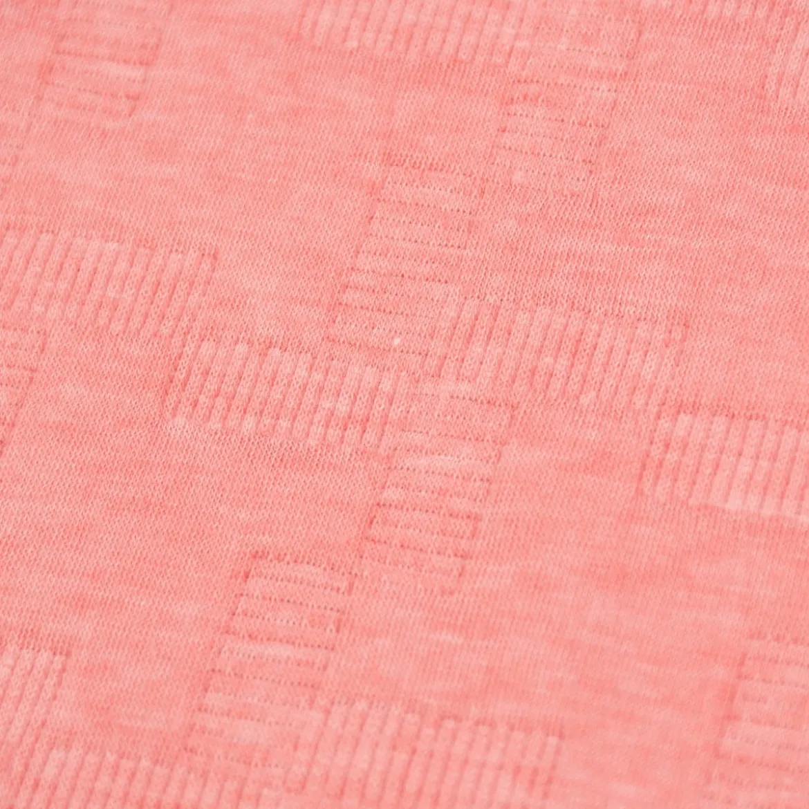 Bekleidungsstoff Jacquard Sweat Relief geometrisch pink meliert 1,55m Breite