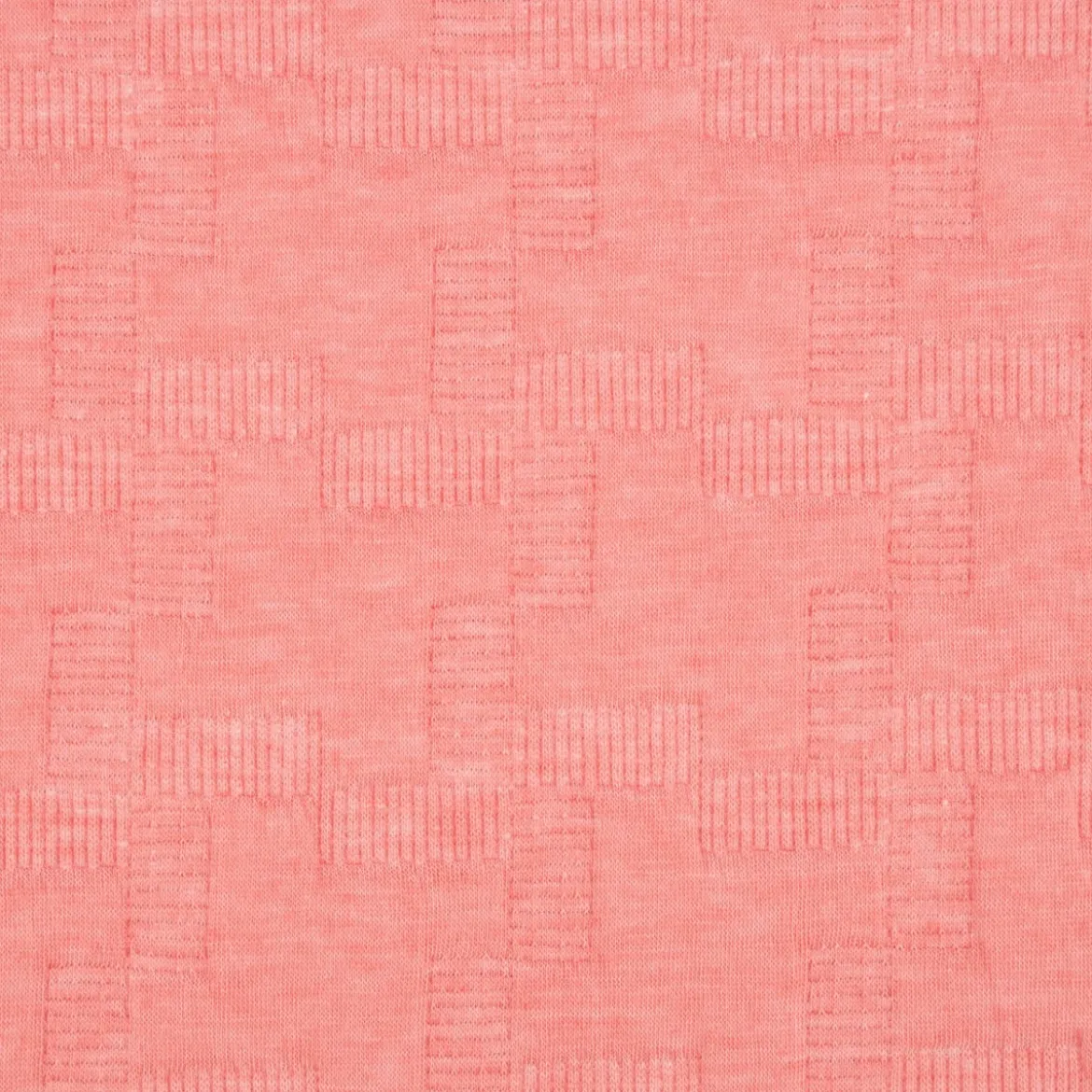 Bekleidungsstoff Jacquard Sweat Relief geometrisch pink meliert 1,55m Breite
