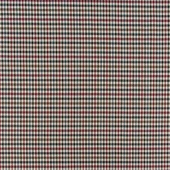 Bekleidungsstoff Karostoff Schottenkaro kariert klein creme petrol dunkelrot 1,45m Breite