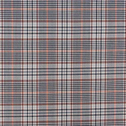 Bekleidungsstoff Karostoff Schottenkaro kariert klein creme blau rot 1,45m Breite