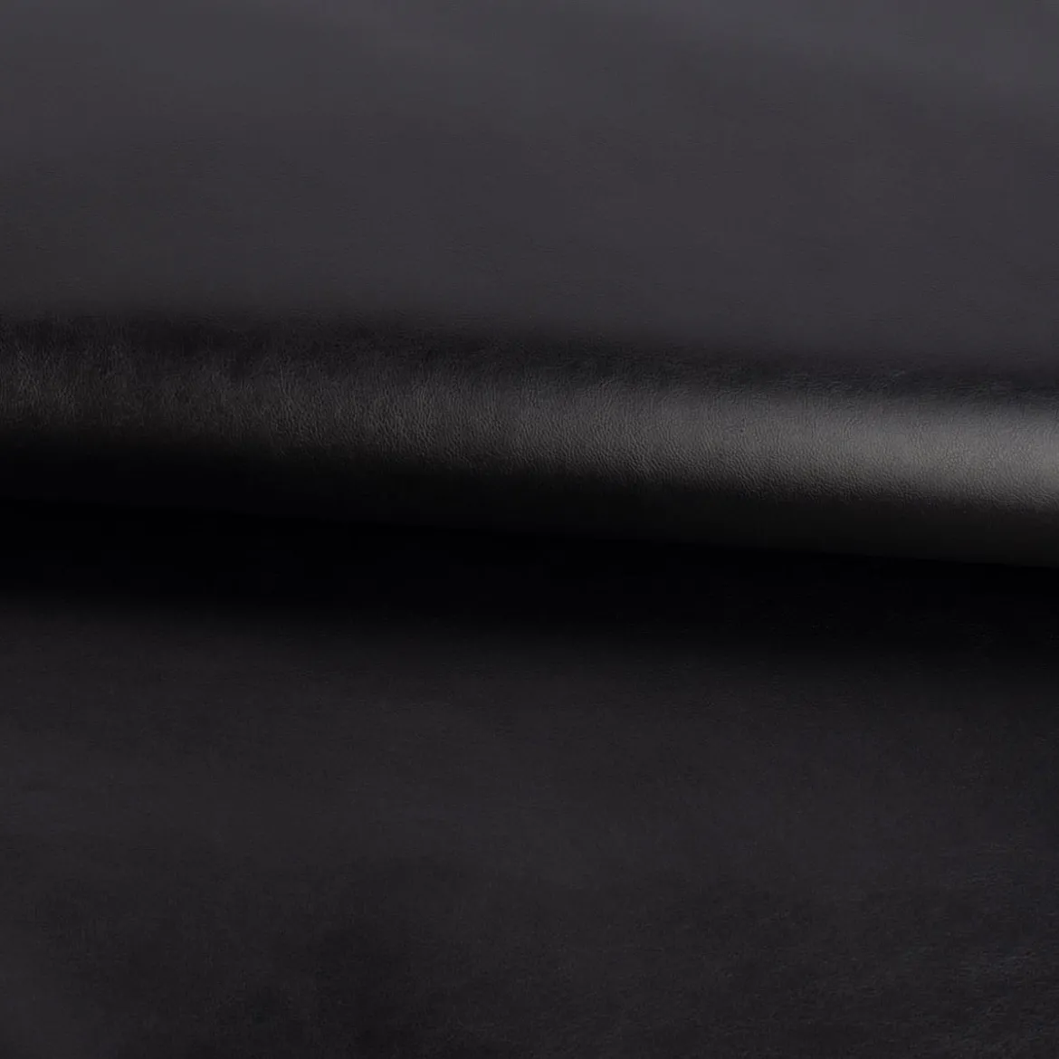 Bekleidungsstoff Kunstleder Lederimitat einfarbig schwarz 1,4m Breite