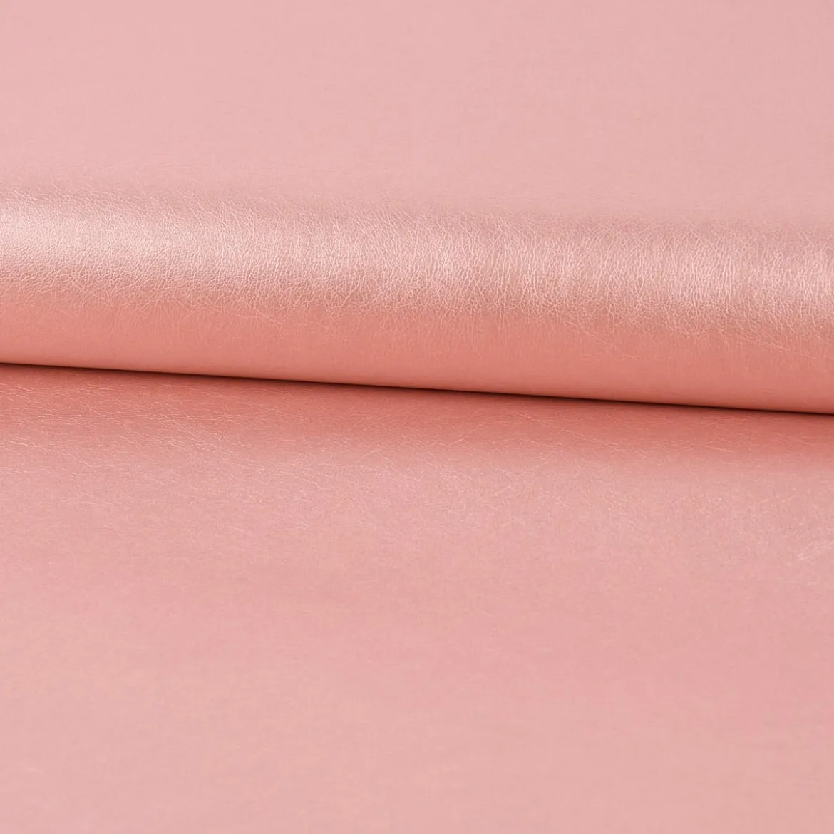Bekleidungsstoff Kunstleder Lederimitat rosa metallic 1,4m Breite