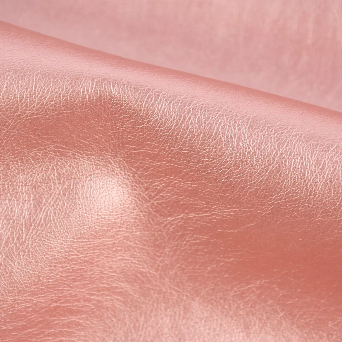 Bekleidungsstoff Kunstleder Lederimitat rosa metallic 1,4m Breite