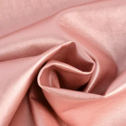 Bekleidungsstoff Kunstleder Lederimitat rosa metallic 1,4m Breite