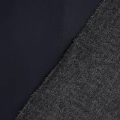 Bekleidungsstoff Kunstleder Lederimitat dunkelblau matt 1,4m Breite
