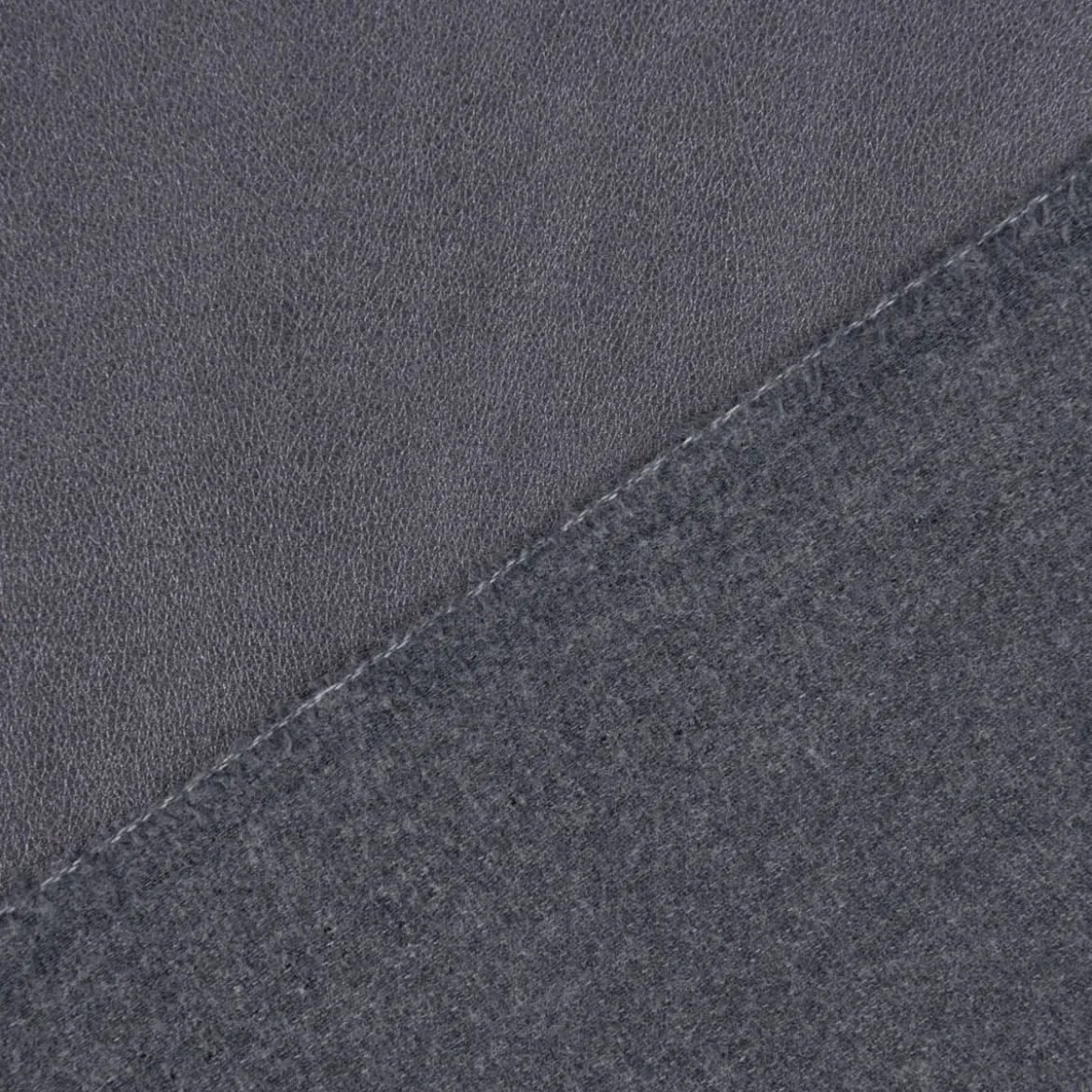 Bekleidungsstoff Kunstleder Lederimitat anthrazit metallic 1,4m Breite