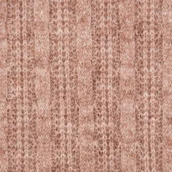 Bekleidungsstoff leichter Viskose Strickstoff fein gerippt braun meliert 1,45m Breite