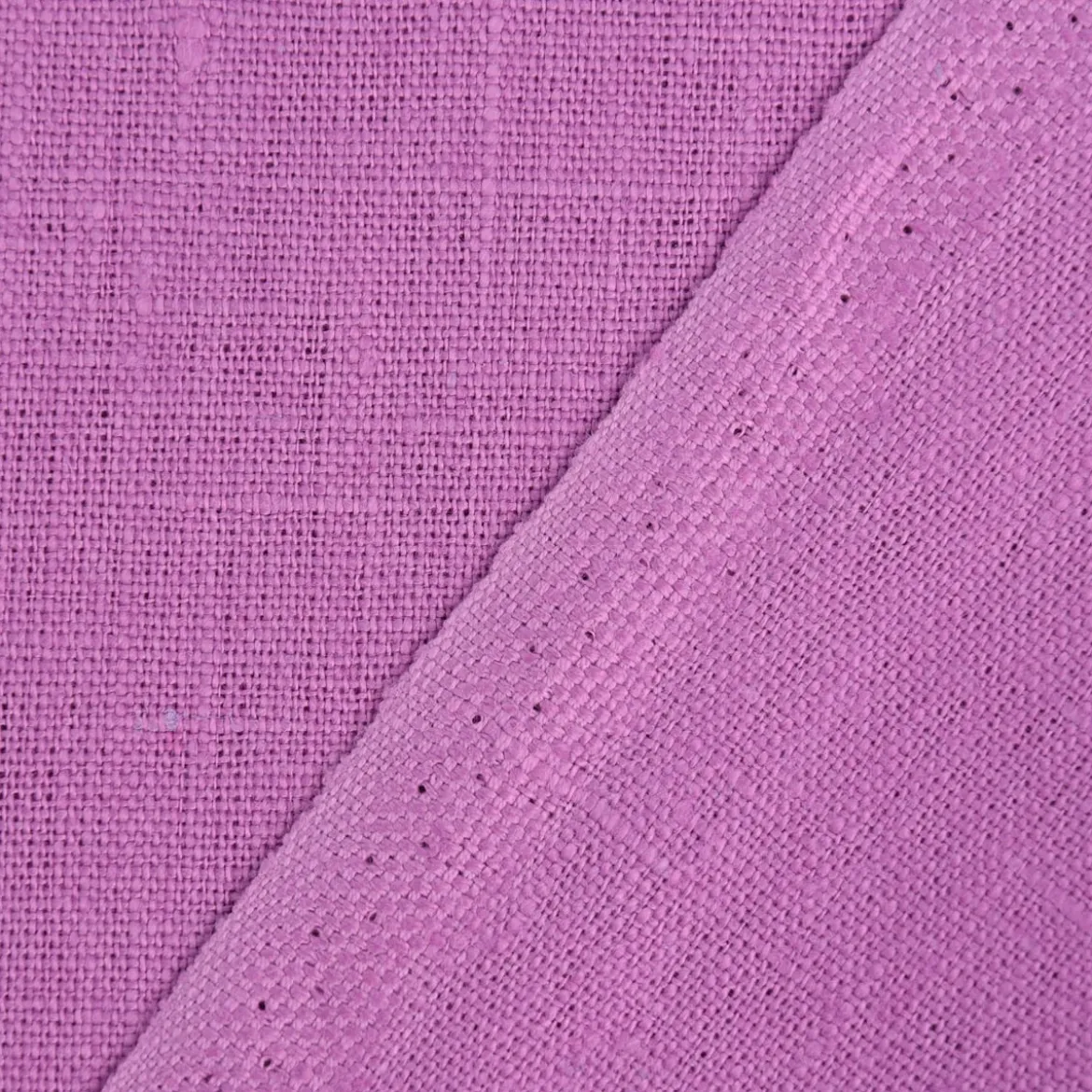 Bekleidungsstoff Leinen 255g/m² einfarbig lila 1,40m Breite