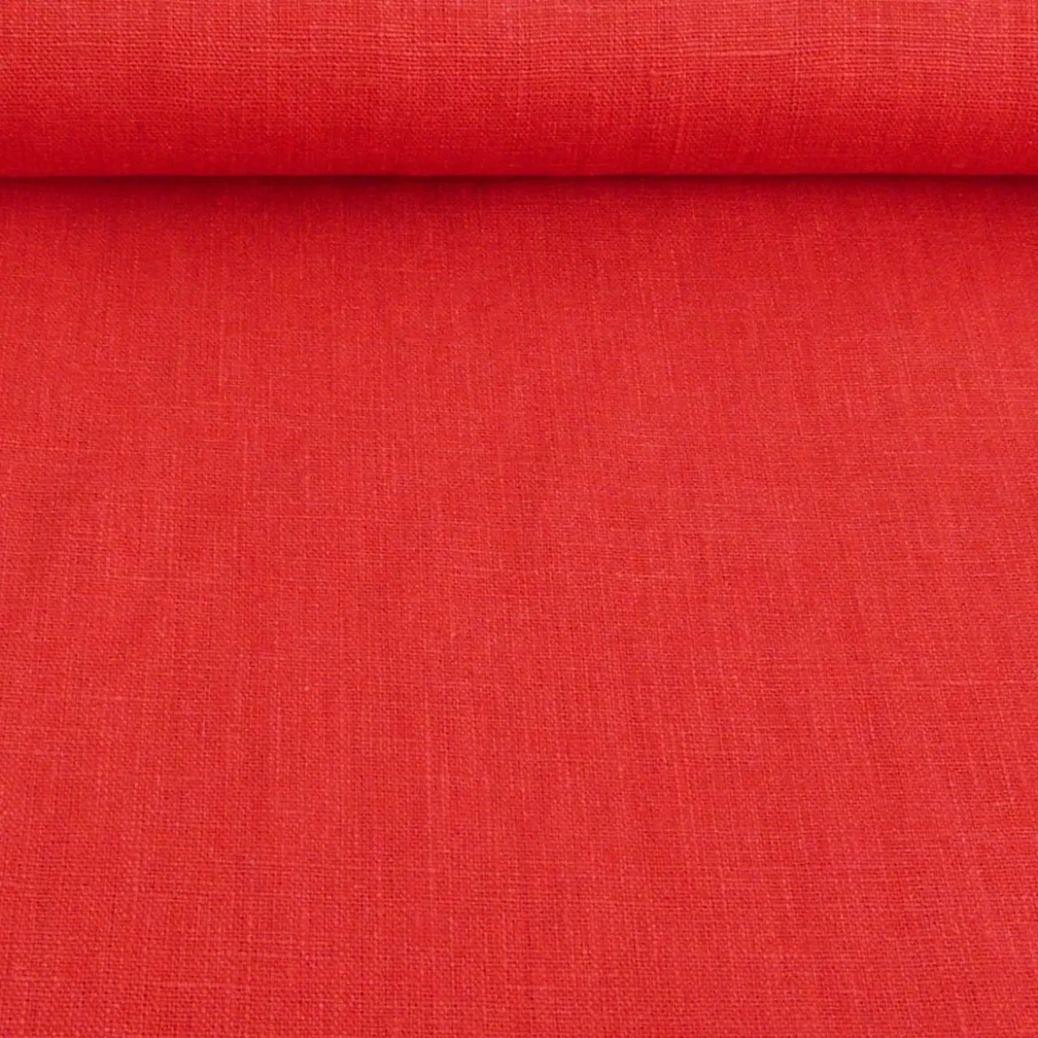 Bekleidungsstoff Leinen 255g pro qm einfarbig rot