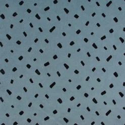 Bekleidungsstoff Nicky Tupfen Punkte jeansblau schwarz 1,55m Breite