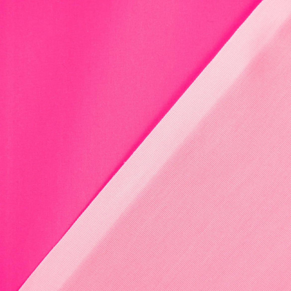 Bekleidungsstoff Polyester wasserabweisend reflektierend uni neon pink 1,4m Breite