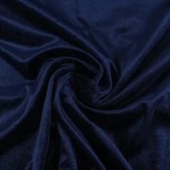 Bekleidungsstoff Samtstoff Stretchsamt einfarbig dunkelblau 1,5m Breite