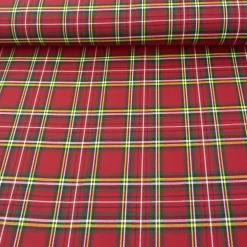 Bekleidungsstoff Schottenkaro Kariert rot 1,5m Breite