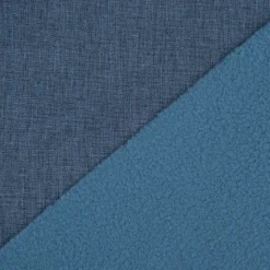 Bekleidungsstoff Softshell Fleece einfarbig jeansblau meliert 1,45m Breite