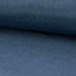 Bekleidungsstoff Softshell Fleece einfarbig jeansblau meliert 1,45m Breite
