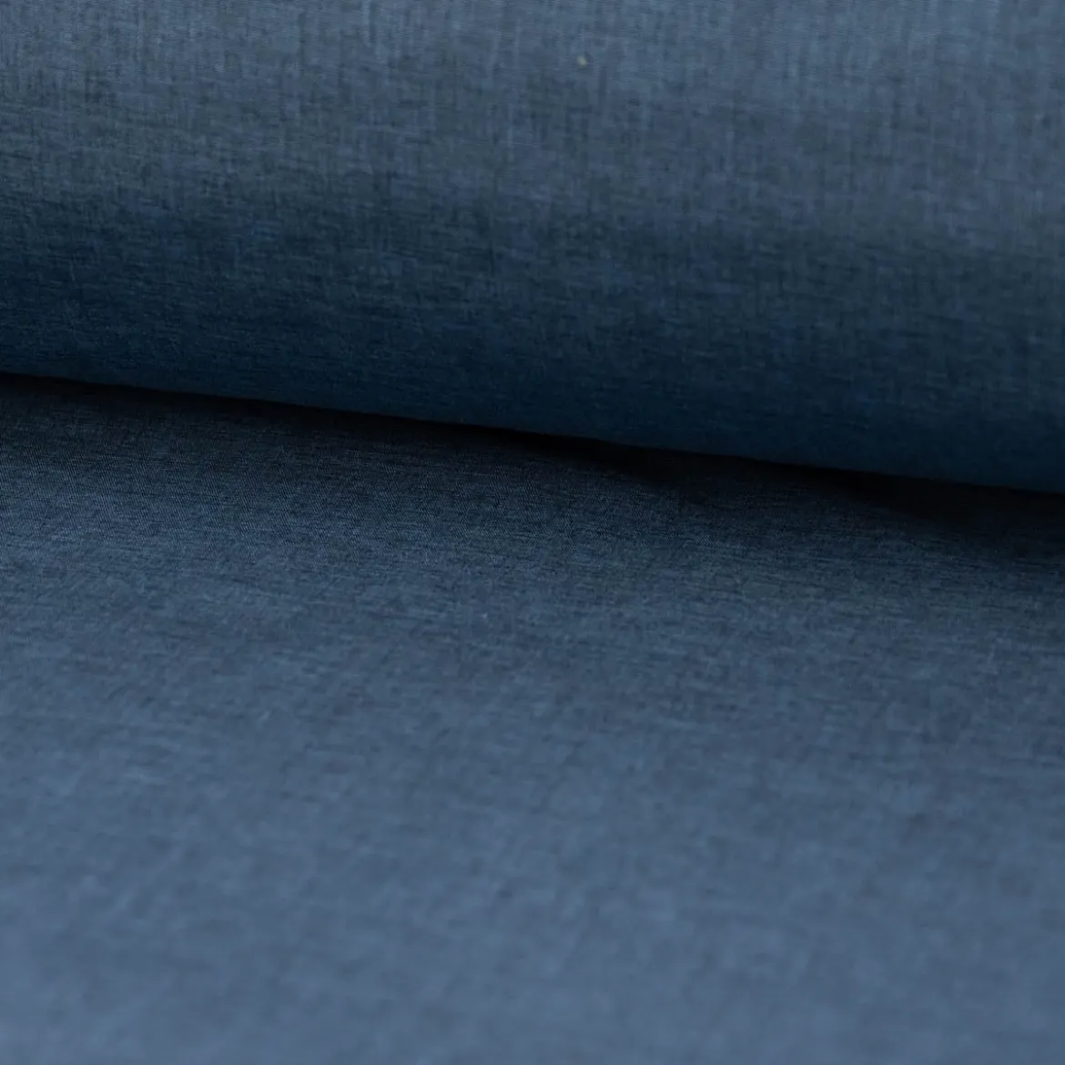 Bekleidungsstoff Softshell Fleece einfarbig jeansblau meliert 1,45m Breite
