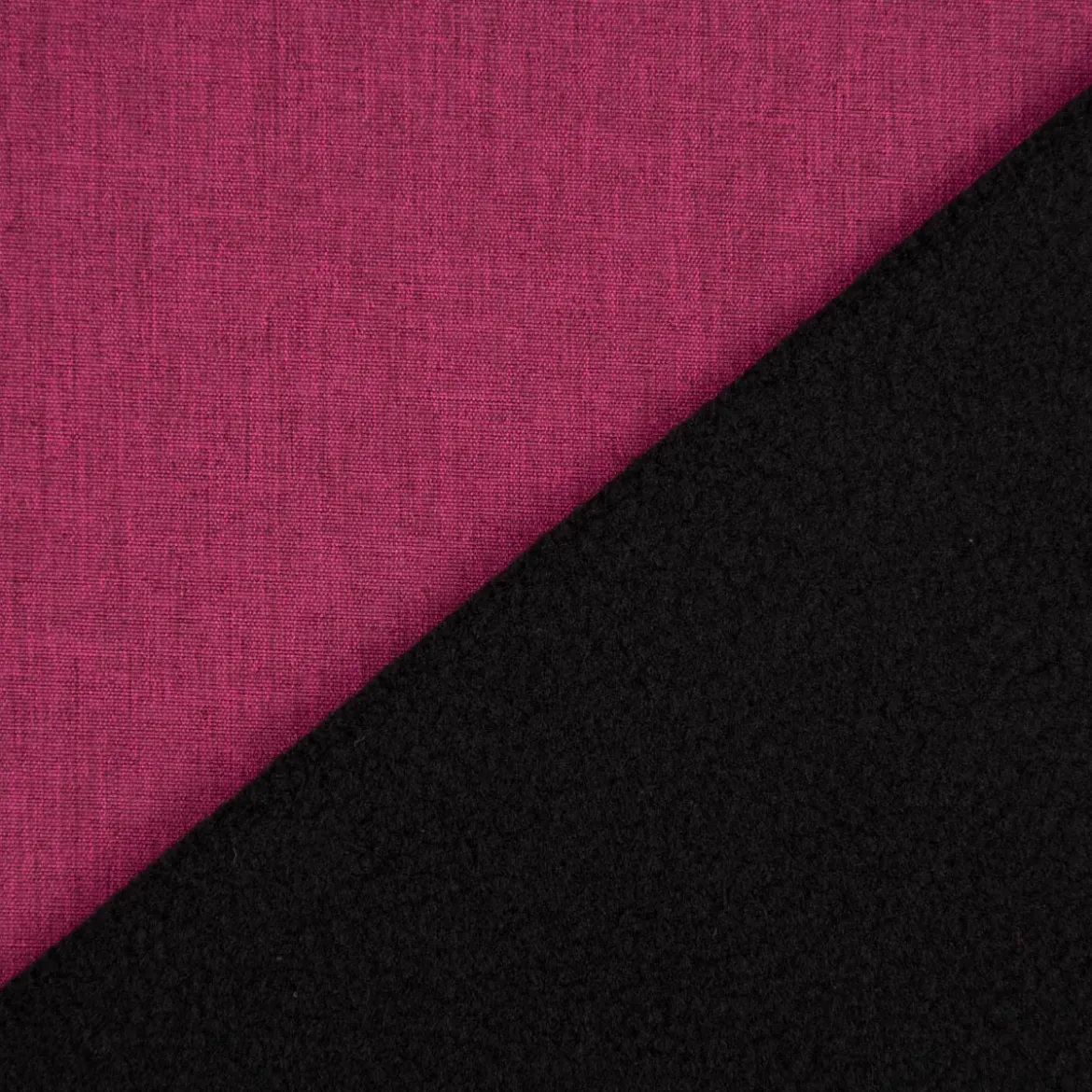 Bekleidungsstoff Softshell Fleece einfarbig magenta meliert 1,45m Breite