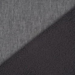 Bekleidungsstoff Softshell Fleece einfarbig grau meliert 1,45m Breite