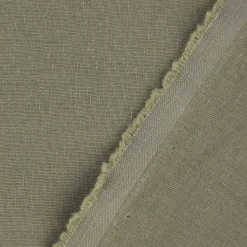 Bekleidungsstoff Sorona Leinen Stretch einfarbig grün 1,34m Breite