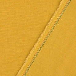 Bekleidungsstoff Sorona Leinen Stretch einfarbig ocker gelb 1,34m Breite