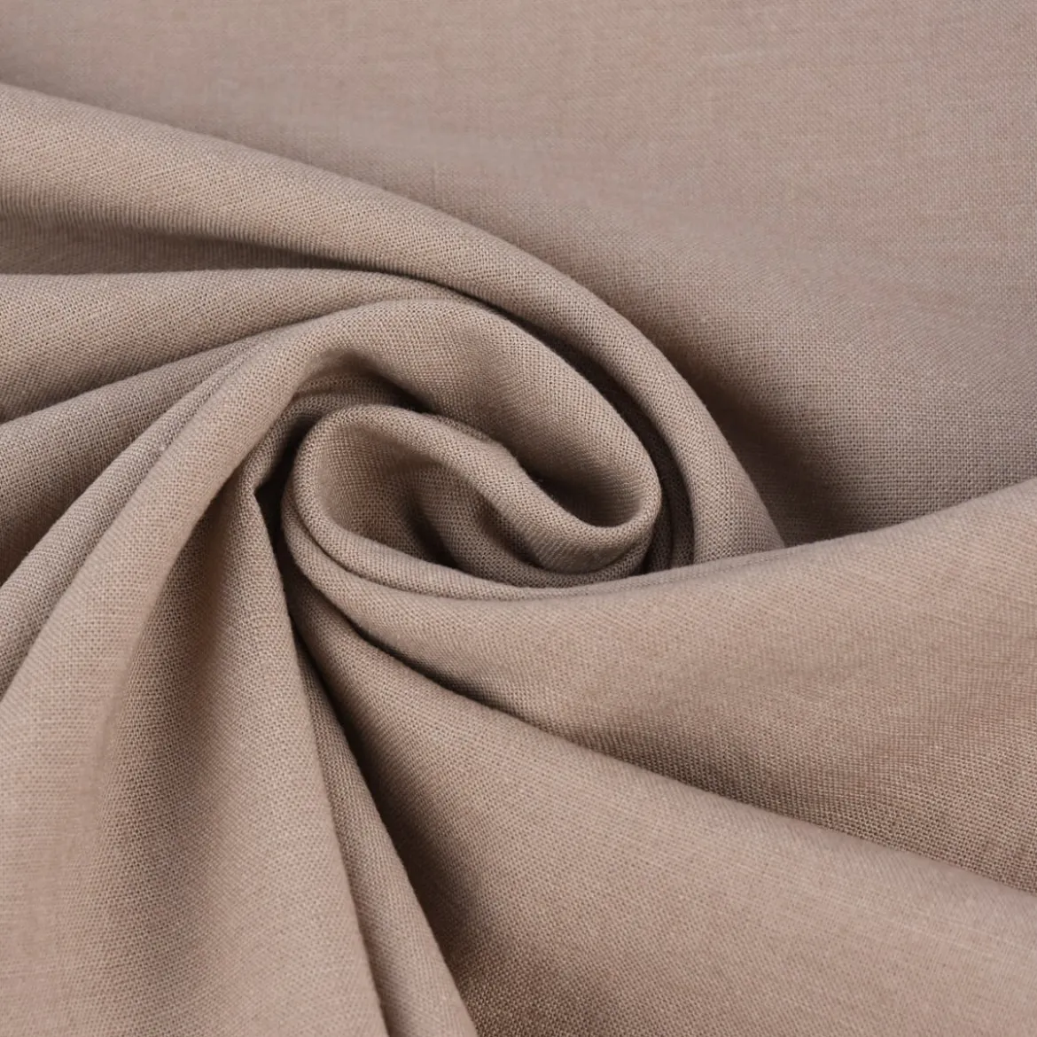 Bekleidungsstoff Sorona Leinen Stretch einfarbig hellbraun 1,34m Breite