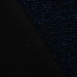 Bekleidungsstoff Stretch Lurex Pailletten Glitzer schwarz blau 1,45m Breite
