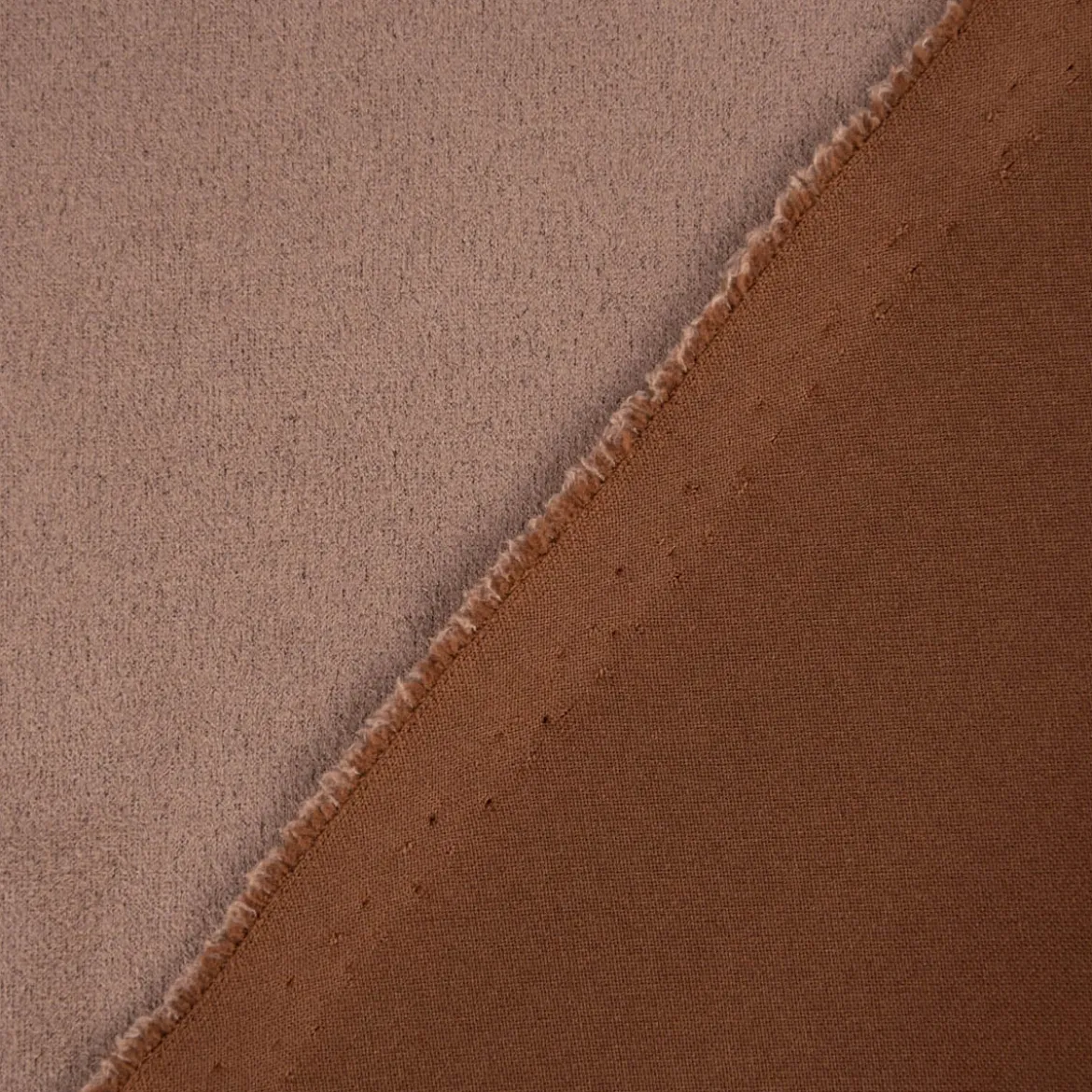 Bekleidungsstoff Stretch Wildlederimitat einfarbig taupe 1,5m Breite