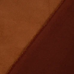 Bekleidungsstoff Stretch Wildlederimitat einfarbig cognac 1,5m Breite