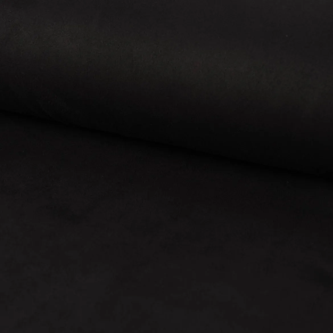 Bekleidungsstoff Stretch Wildlederimitat einfarbig schwarz 1,5m Breite