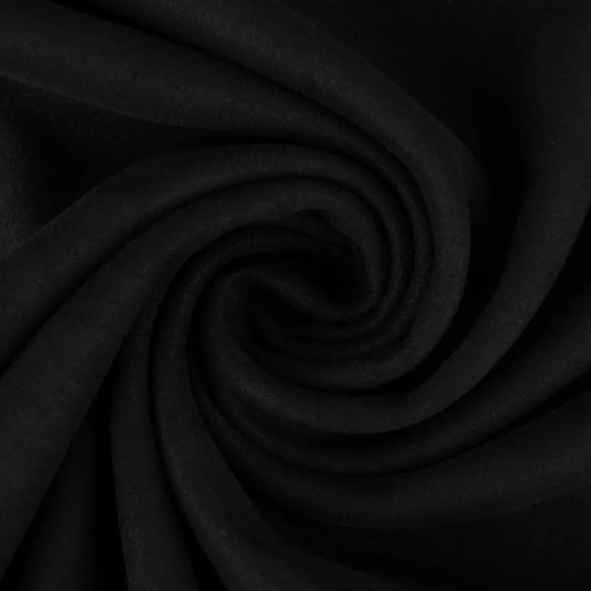 Bekleidungsstoff Stretch Wildlederimitat einfarbig schwarz 1,5m Breite